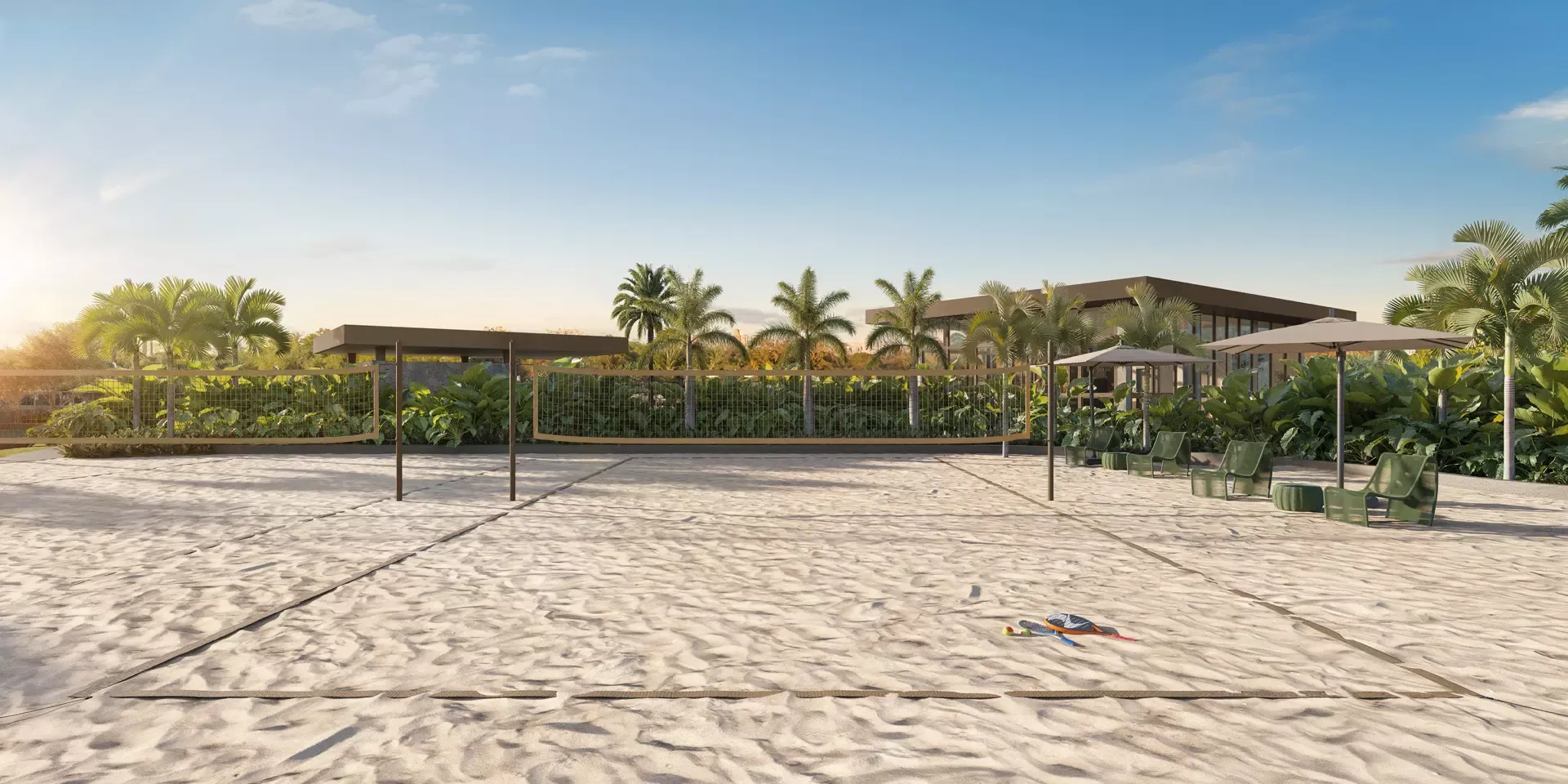 Quadra de Beach Tennis — Jardim da Hípica