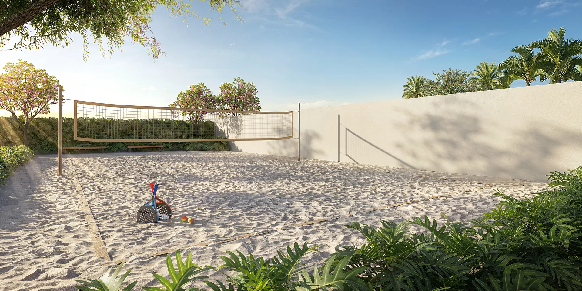 Quadra de Beach Tennis — Jardim da Hípica Apartments
